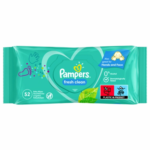 SERVETELE INTIME UMEDE PAMPERS BABY FRESH CLEAN 52BUC 12BAX