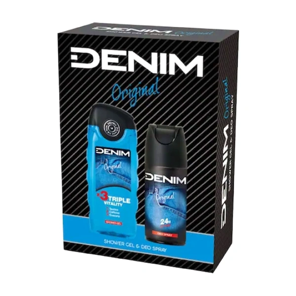 CASETA CADOU DENIM ORIGINAL SET DEO SPRAYGEL DUS 8SETBAX