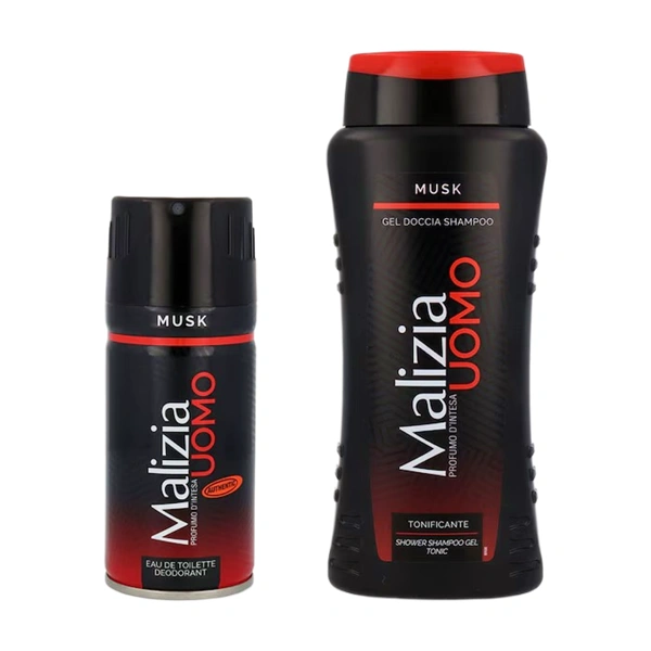 CASETA CADOU MALIZIA SET MEN MUSK GEL DUSDEO 12 BAX CONTINUT
