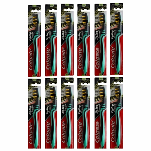 PERIUTA DINTI COLGATE ZIGZAG CHARCOAL MEDIUM 12BUH