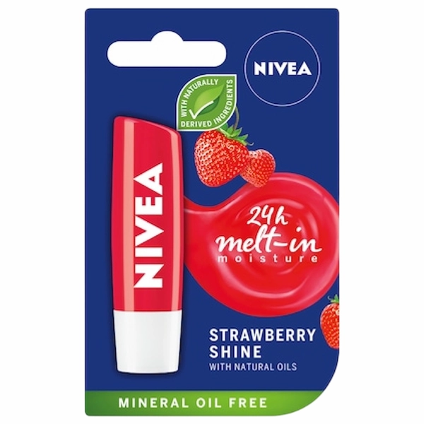 BALSAM NIVEA BUZE STRAWBERRY SHINE 12BAX 48 GR