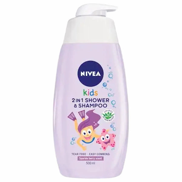 NIVEA KIDS SAMPON PARCORP SPARKLE BERRY SCENT 12BAX 500 ML