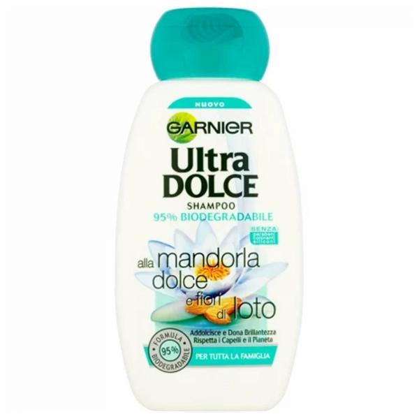 SAMPON GARNIER ULTRA DOLCE MANDORLA E FIORI DI LOTO 250 ML