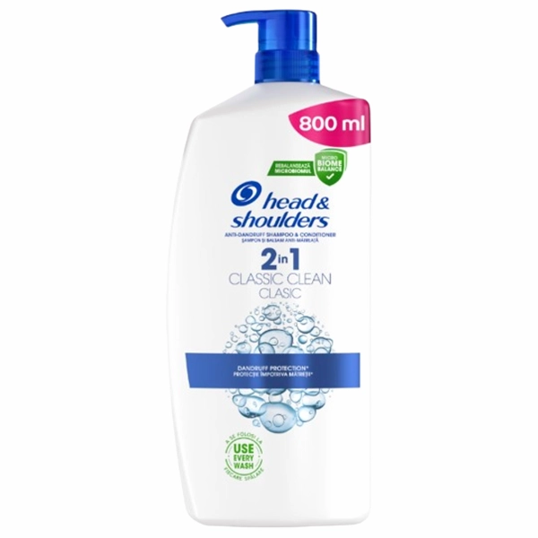 SAMPON PAR HEADSHOULDERS 2 IN 1 CLASIC CLEAN 800 ML