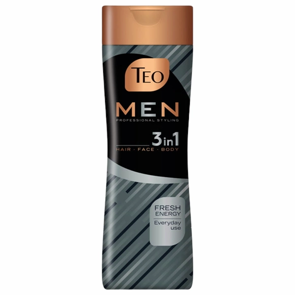 SAMPON PAR TEO MEN 3IN1 CHARCOAL ACTIVE CLEAN 350MH