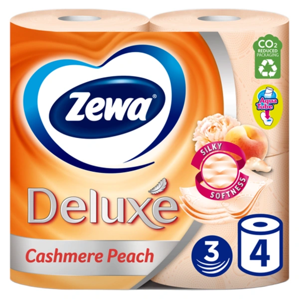 HARTIE IGIENICA ZEWA DELUXE PIERSICA 3STR 4ROLESET 14SETBAX