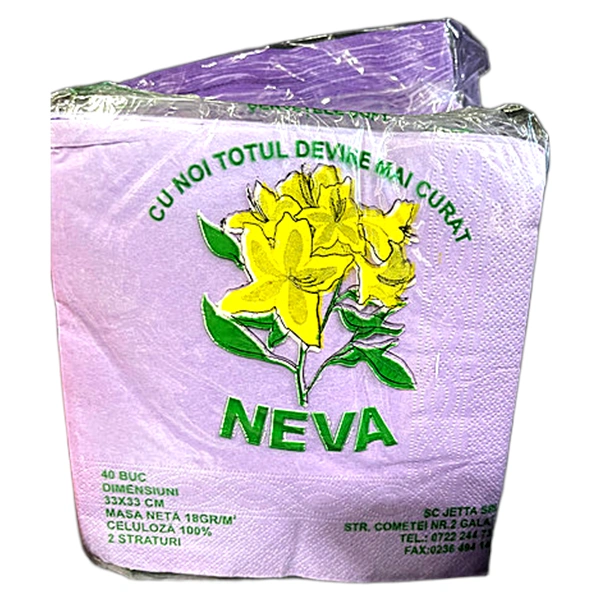 SERVETELE MASA JETTA NEVA 40 BUC 40BUC SET VIOLET