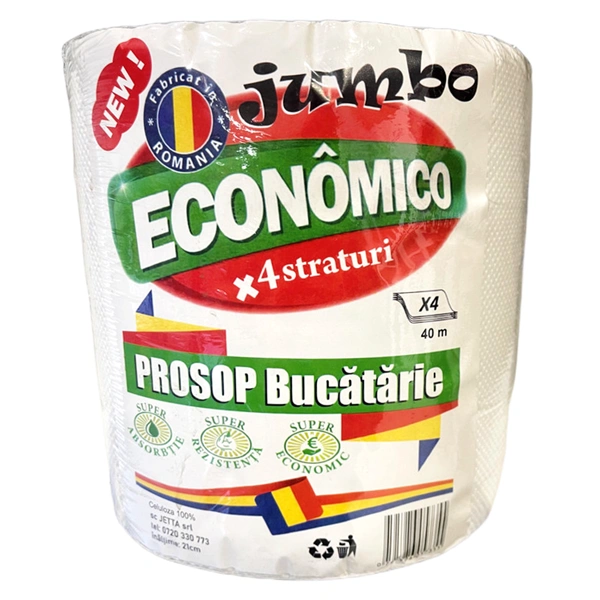 MONOROLA ROLA PROSOP BUCATARIE JUMBO 4 STRATURI 40 METRI