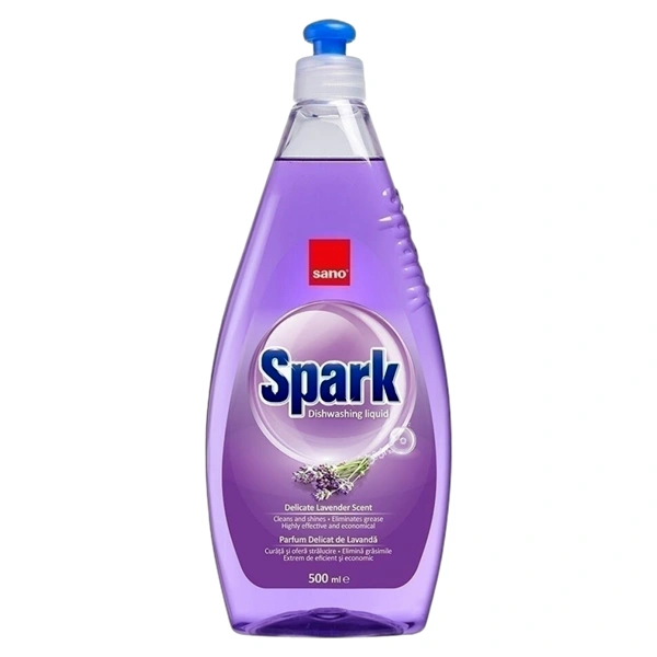 DETERGENT VASE LAVANDA 12BAX SANO SPARK 500 ML