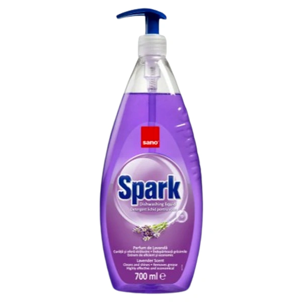DETERGENT VASE LAVANDA 12BAX SANO SPARK 700 ML