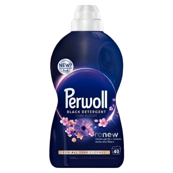 DETERGENT RUFE LICHID BLACK DARK BLOOM RENEW 8 BUC BAX PERWOLL 2 LITRI