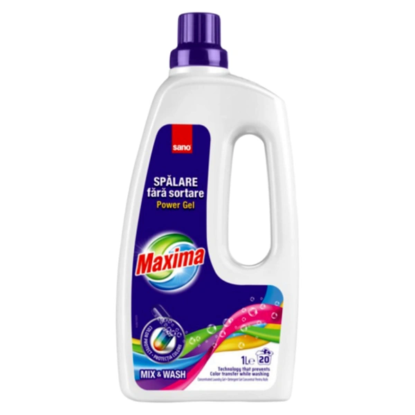 DETERGENT RUFE POWER GEL MIXWASH 12BAX SANO MAXIMA 1 LITRU