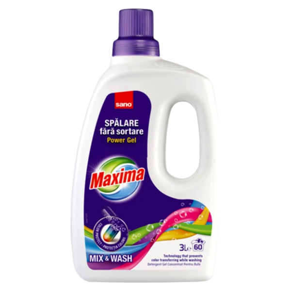 DETERGENT RUFE POWER GEL MIXWASH 6BAX SANO MAXIMA 3 LITRI