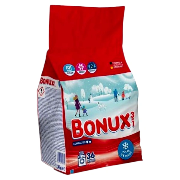 DETERGENT AUTOMAT RUFE POLAR ICE FRESH 2 5BUC BAX BONUX 3,4 KG