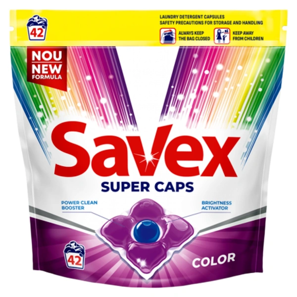 DETERGENT RUFE CAPSULE SUPER EXTRA COLOR SAVEX 42BUC 4BAX