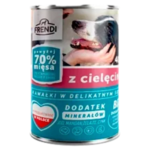 HRANA FRENDI BUCATI IN SOS DELICAT CU CARNE DE VITEL 24X400 GR PENTRU CAINI