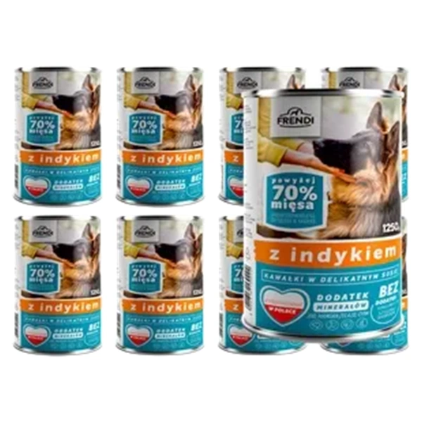 HRANA FRENDI BUCATI IN SOS DELICAT CU CURCAN 8X1250 GR