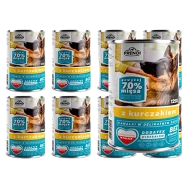 HRANA FRENDI BUCATI IN SOS DELICAT CU PUI 8X1250 GR