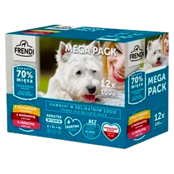 HRANA FRENDI PLICULETE PENTRU CAINI PUI VITA VITEL 12X100 GR