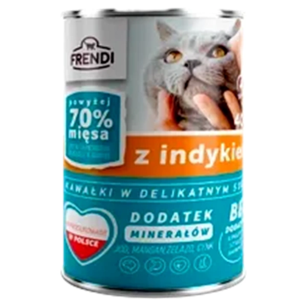 HRANA FRENDI BUCATI IN SOS DELICAT CU CURCAN 24X400 GR PENTRU PISICI