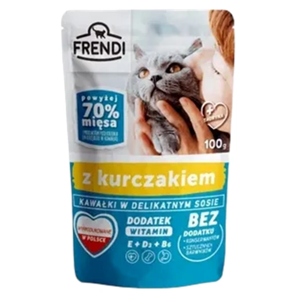HRANA FRENDI BUCATI IN SOS DELICAT CU PUI 6X100 GR