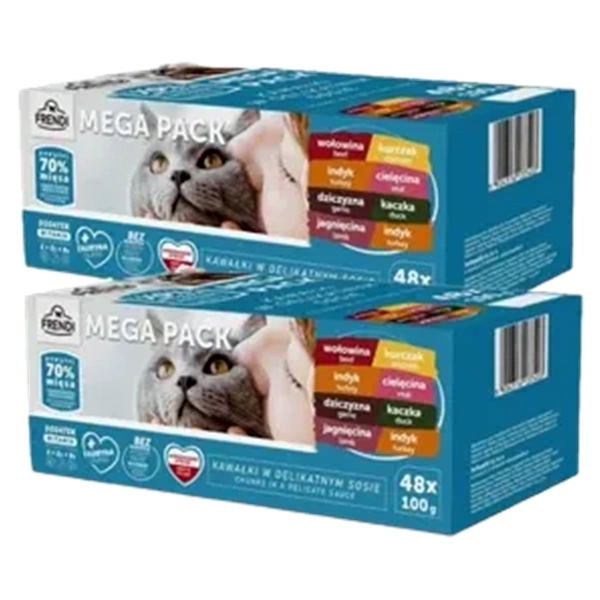 HRANA FRENDI PLICULETE PENTRU PISICI AROME DE CARNE IN SOS 96X100 GR