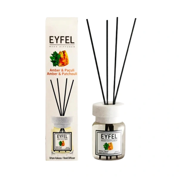 ODORIZANT DE CAMERA CU BETE AMBER PATCHOULI CHIHLIMBAR PATCHOULI EYFEL 120 ML