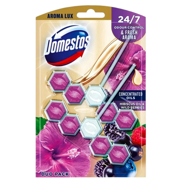 ODORIZANT TOALETA 2XPOWER5 DOMESTOS HIBISCUS OIL WILD BERRIES 55 GR