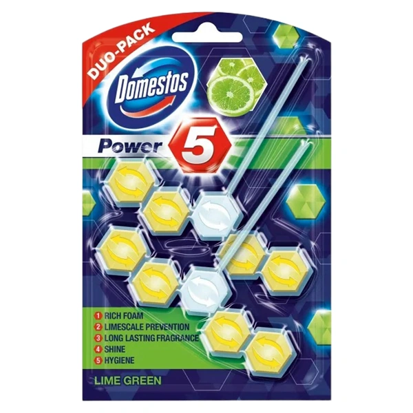 ODORIZANT TOALETA 2XPOWER5 DOMESTOS LIME 55 GR
