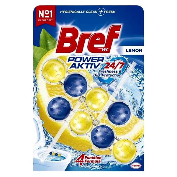 ODORIZANT WC POWER AKTIV LEMON 10 BUC BAX BREF 250 GR