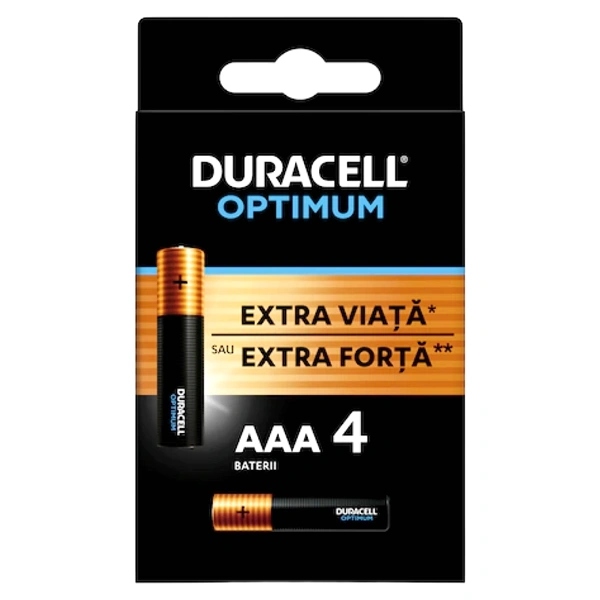DURACELL BATERII OPTIMUM ALK AAA 4BUCSET 8SETBAX