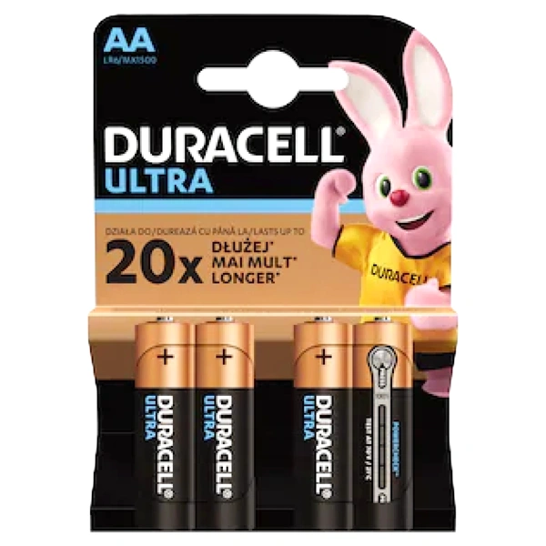 DURACELL BATERII ULTRA ALK AA 4BUCSET 20SETBAX