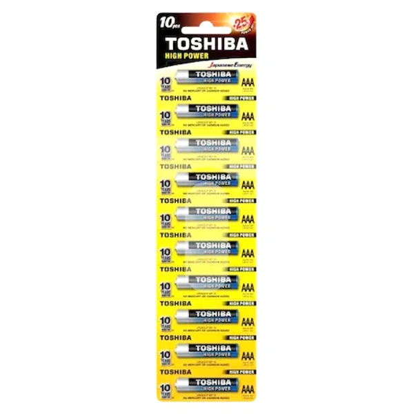 TOSHIBA BATERII H POWER ALK AAA R3 LR03 GRCP 10BUCSET 10SETCUT 8CUTBAX