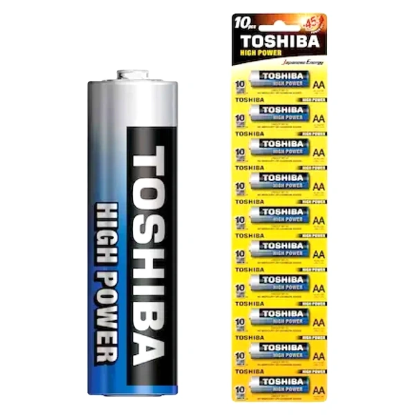 TOSHIBA BATERII H POWER ALK AA R6 LR6 GRCP 10BUCSET 10SETCUT 8CUTBAX
