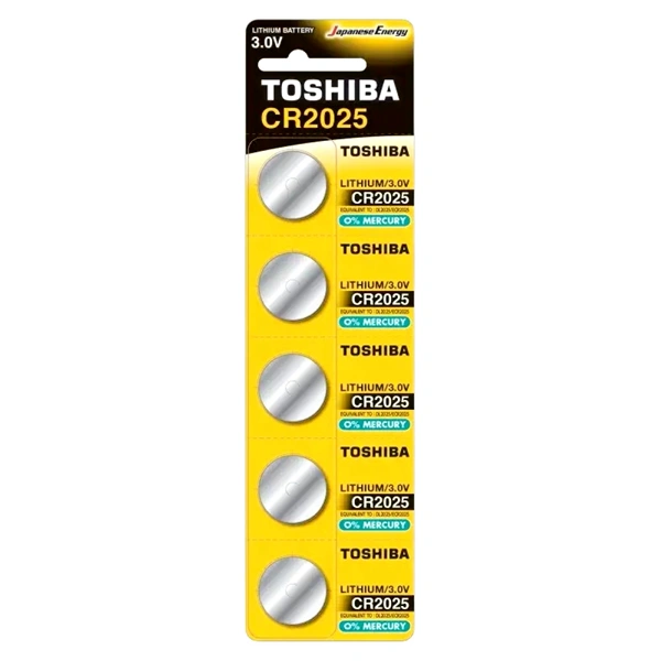 TOSHIBA BATERII LITHIUM CR2025 5BUCSET 20SETCUT 10CUTBAX
