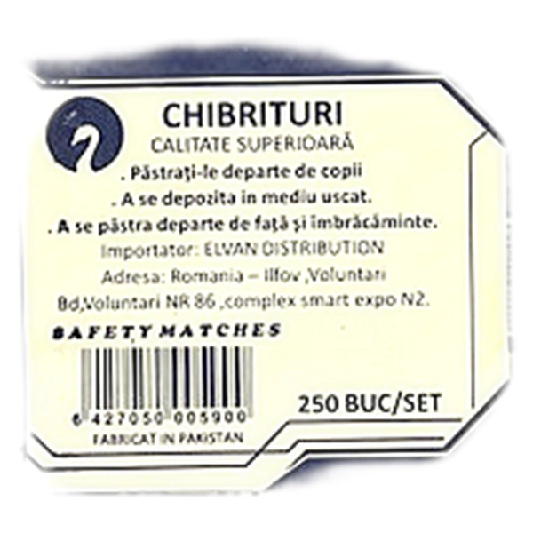 CHIBRITURI APRINS ARAGAZ SAFETY MATCHES 250 BUC SET