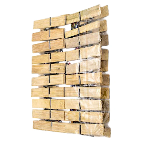 CARLIGE RUFE LEMN BAMBUS 7,1X1 3CM 20 BUC SET