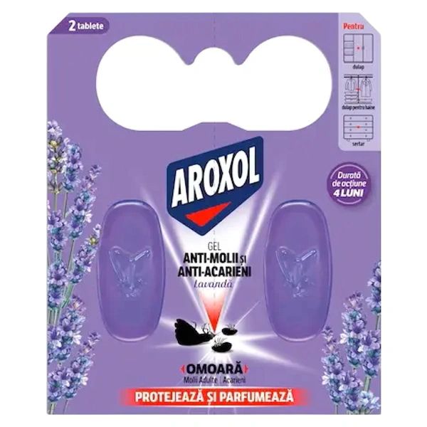 GEL ANTIMOLIIANTIACARIENI LAVANDA AROXOL 2BUC 24BAX