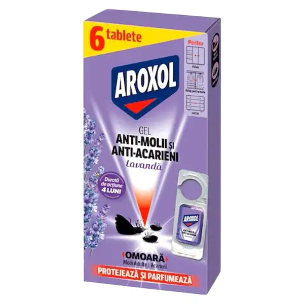 GEL ANTIMOLII LAVANDA AROXOL 6BUC 12BAX