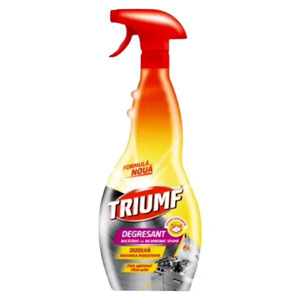 SOLUTIE DEGRESANT BUCATARIE CU POMPITA BICARBONAT SPUMA TRIUMF 500 ML
