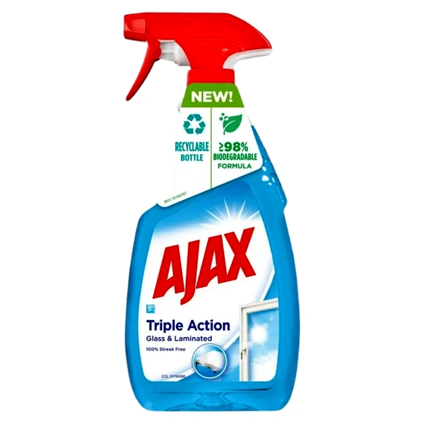 SOLUTIE DE CURATAT GEAMURI CU PULVERIZATOR TRIPLE ACTION BLUE AJAX 500 ML