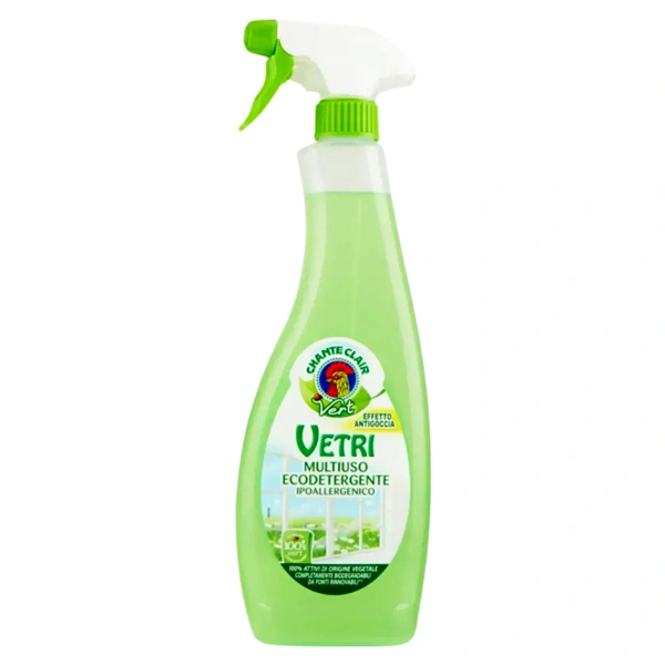 SOLUTIE GEAMURI VERT ECODETERGENT HIPOALERGENIC 12 BUC BAX CHANTECLAIR 625 ML