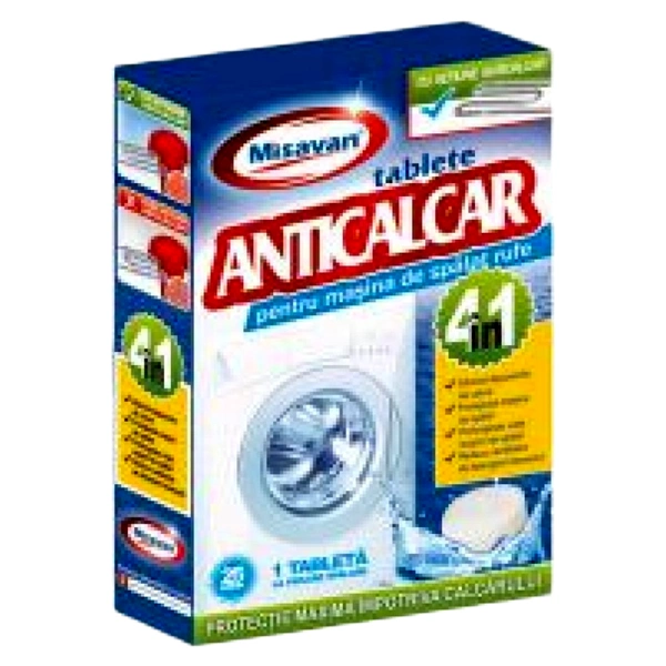 TABLETE ANTICALCAR MISAVAN 4IN1 25BUC 12 BUC BAX