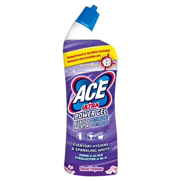 ULTRA POWER GEL INALBITOR DETERGENT FLORAL 12BAX ACE 750 ML