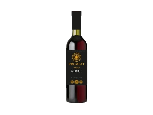 Vin Alb Domeniile Ostrov Premiat Merlot Demisec 750 ml