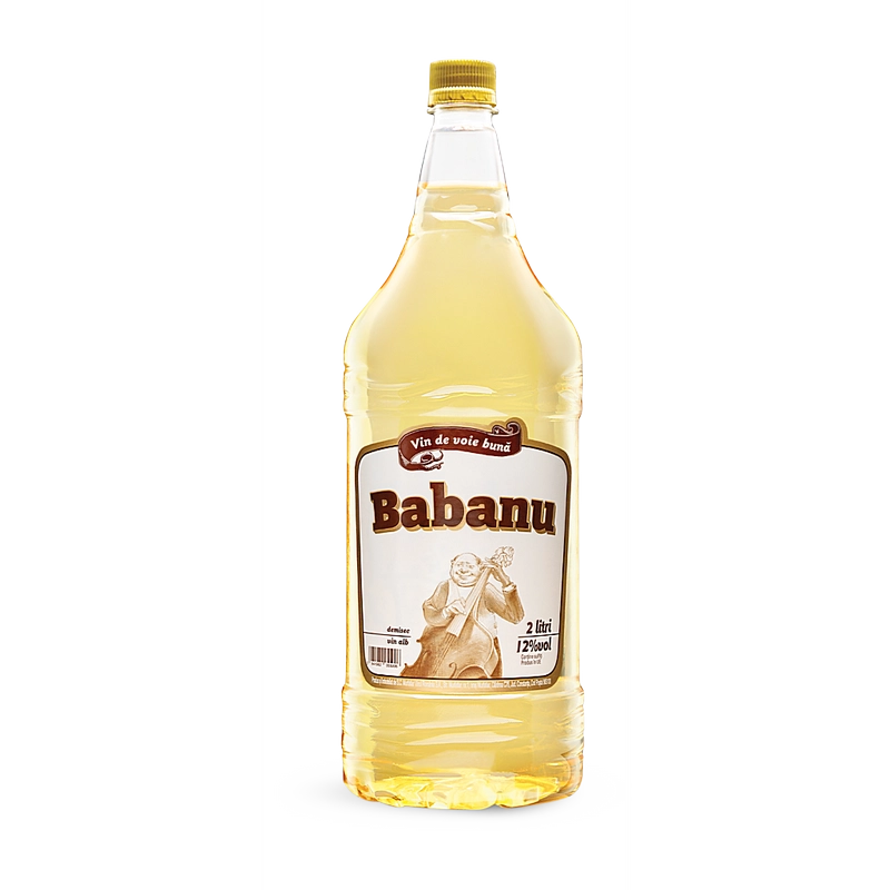 Vin Babanu Alb Demidulce 2 Litri