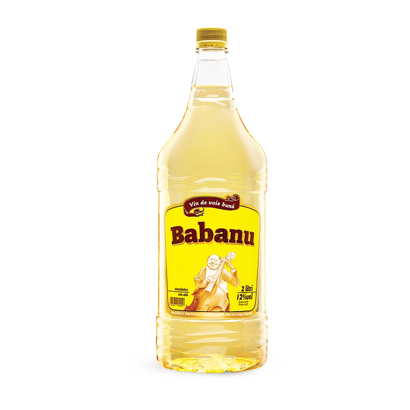 Vin Babanu Alb Demisec 2 Litri