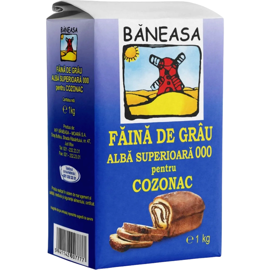 FAINA SUPERIOARA 000 COZONAC BANEASA 1 KG