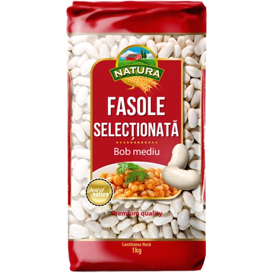 FASOLE ALBA BOB MEDIU NATURA 1 KG