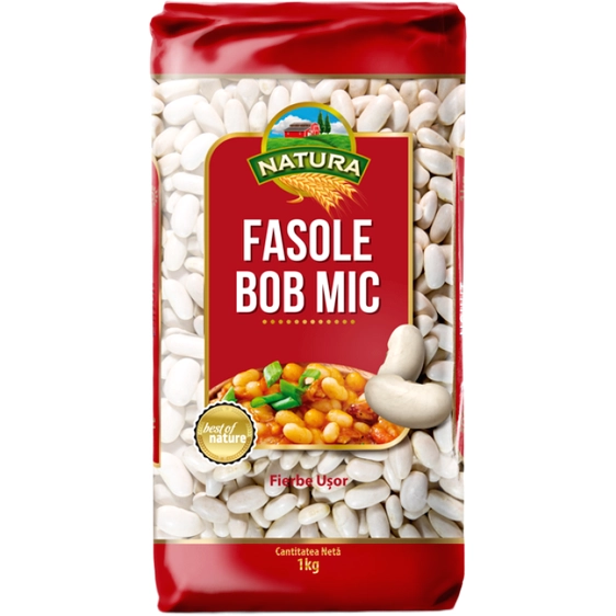 FASOLE ALBA BOB MIC NATURA 1 KG